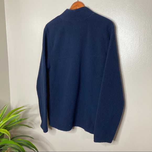 Wallin & Bros Nordstrom Navy Fleece 1/4 Zip Up - Picture 2 of 8